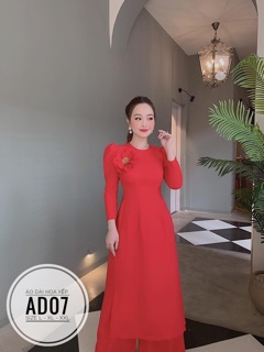 Bigsize Áo dài hoa xếp AD07