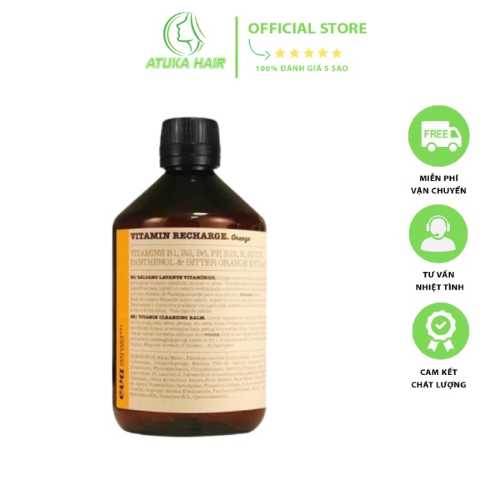 Dầu Gội Vitamin Tây Ban Nha 500ml Dành Cho Tóc Khô Hư Tổn