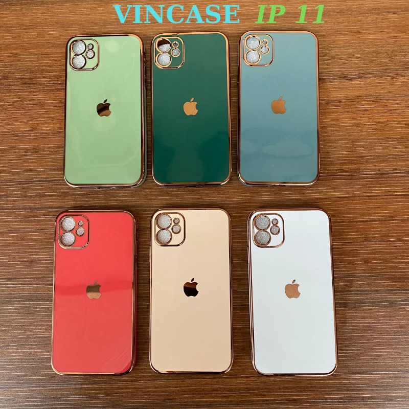 Ốp Lưng Iphone Viền Vuông Iphone 12 -  Logo Táo Viền Si Sang Trọng 6splus/7plus/8plus/xs/xsmax/11/11promax-Vincase