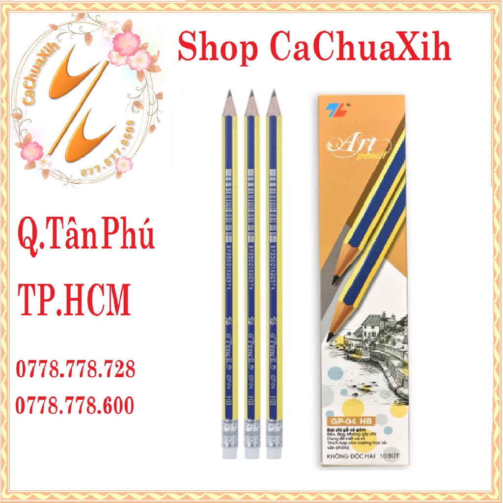 Bút chì HB Thiên Long có đầu tẩy GP-04