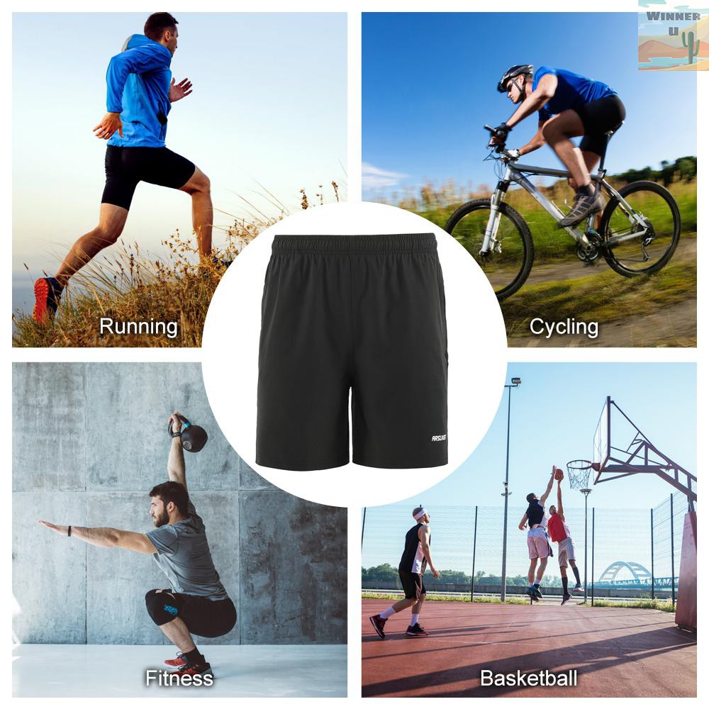 WinnerYou Arsuxeo EU SIZE Men Cycling Shorts Quick Drying Breathable Outdoor Sports Running Bike Riding Casual Shorts