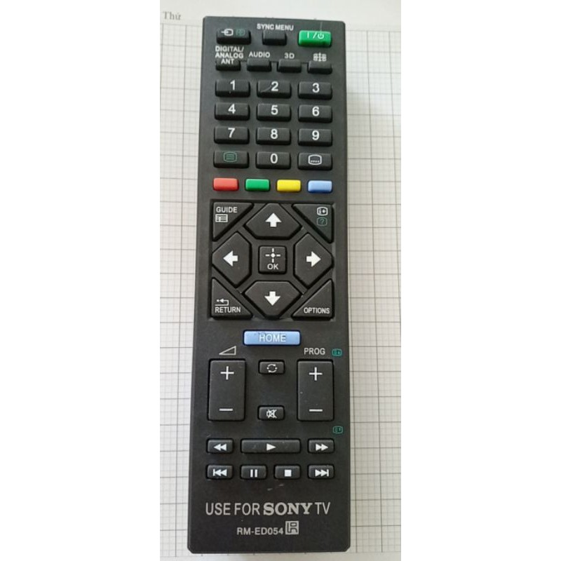 remote tivi SONY RML ED 054, điều khiển tivi sony.