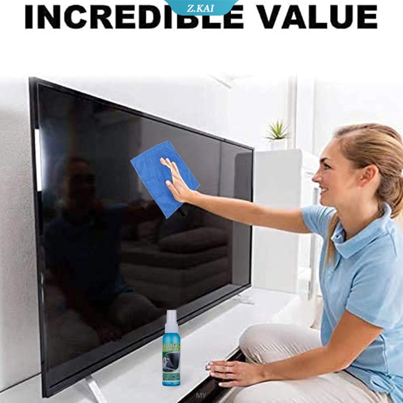 Bộ dụng cụ vệ sinh màn hình TV LCD điện thoại máy tính bảng điện thoại ba món mạnh