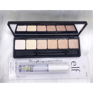 Set 2 món Elf - phấn mắt, son bóng không màu