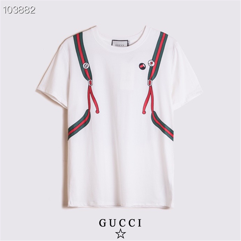 GUCCI Fashion casual round neck cotton couple short-sleeved T-shirt 2270#