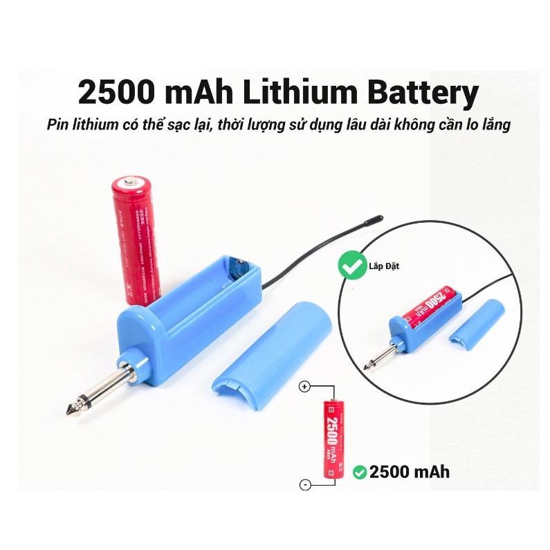 Micro không dây đa năng Max 56 - Hút âm tốt, chống hú hiệu quả
