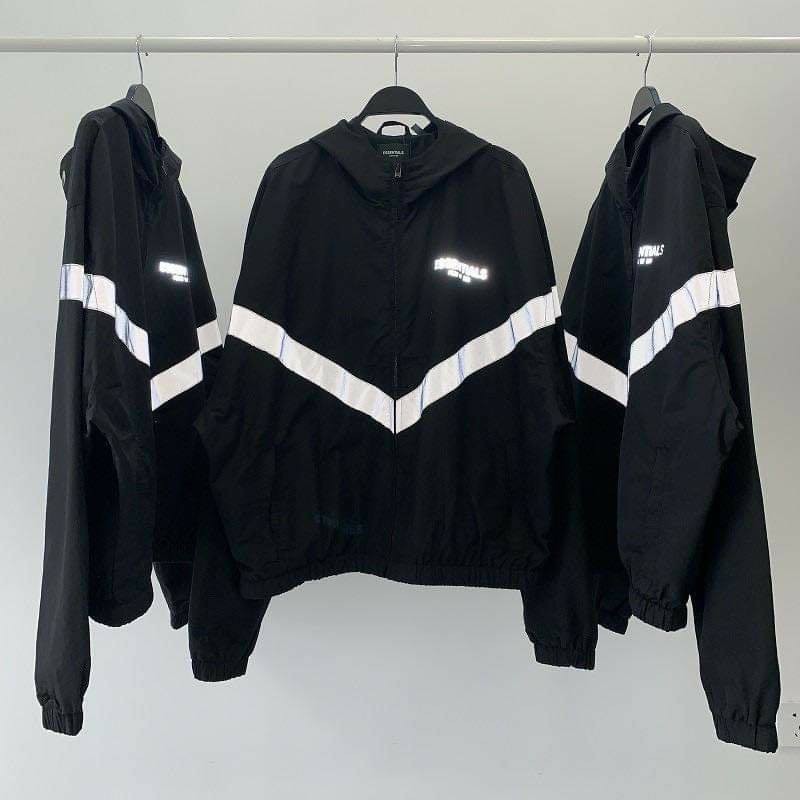Jacket FEAR OF GOD ESSENTIAL (Reflective) - áo khoác dù Essentials FOG Phản Quang Phát Sáng Cực Đẹp
