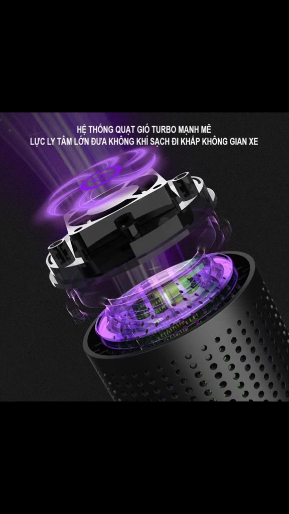 Máy lọc không khí ô tô Air Purifier ion âm khuếch tán hương thơm đa năng | BigBuy360 - bigbuy360.vn