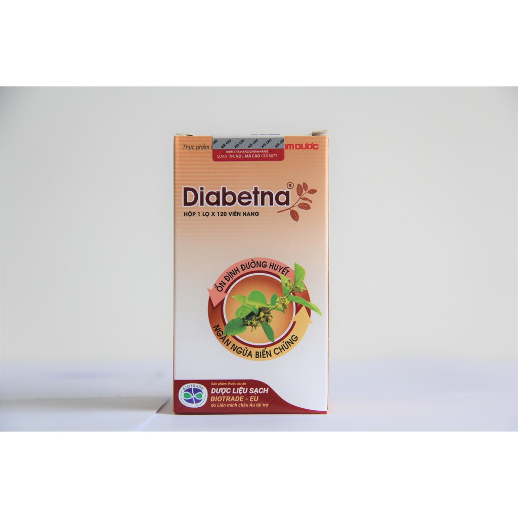 Diabetna Lọ 120 viên-Hỗ trợ hạ và ổn định đường huyết,ngăn ngừa biến chứng-Date mới nhất- CHÍNH HÃNG