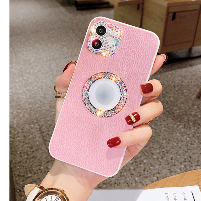 Ốp Điện Thoại Bằng Da Thiết Kế Cắt Độc Đáo Cho IPhone 13 12 11 Pro Max XS Max XR X 8 7 Plus