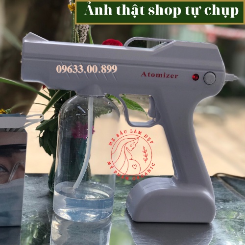 Súng xịt diệt khuẩn ATOMIZER NANO 8 LED, Súng bắn cồn tích hợp 8 tia UV khử khuẩn