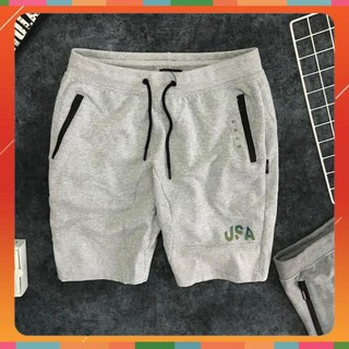 Quần Short Nam ▶️FREESHIP – HÀNG CHẤT▶️ Có Khóa Kéo, Logo Đổi Màu, Chất Liệu Thun Nỉ Ngoại Nhập - T4M