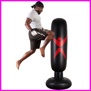 Trụ đấm đá pure boxing bơm hơi - trụ dấm bốc tự cân bằng phản xạ - tặng bơm