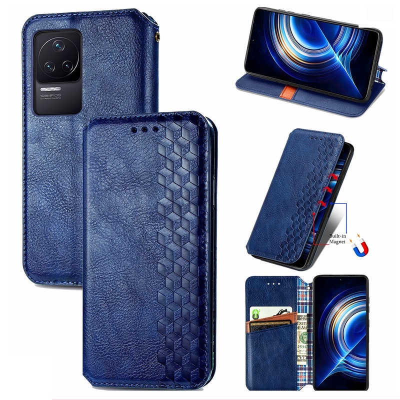 Ốp Điện Thoại Da Kèm Ngăn Đựng Thẻ Nắp Lật Nam Châm Cho Xiaomi POCO F4 F 4 POCOF4 GT 5G Mi POCO F4 X4 GT M4 Pro 4G 5G