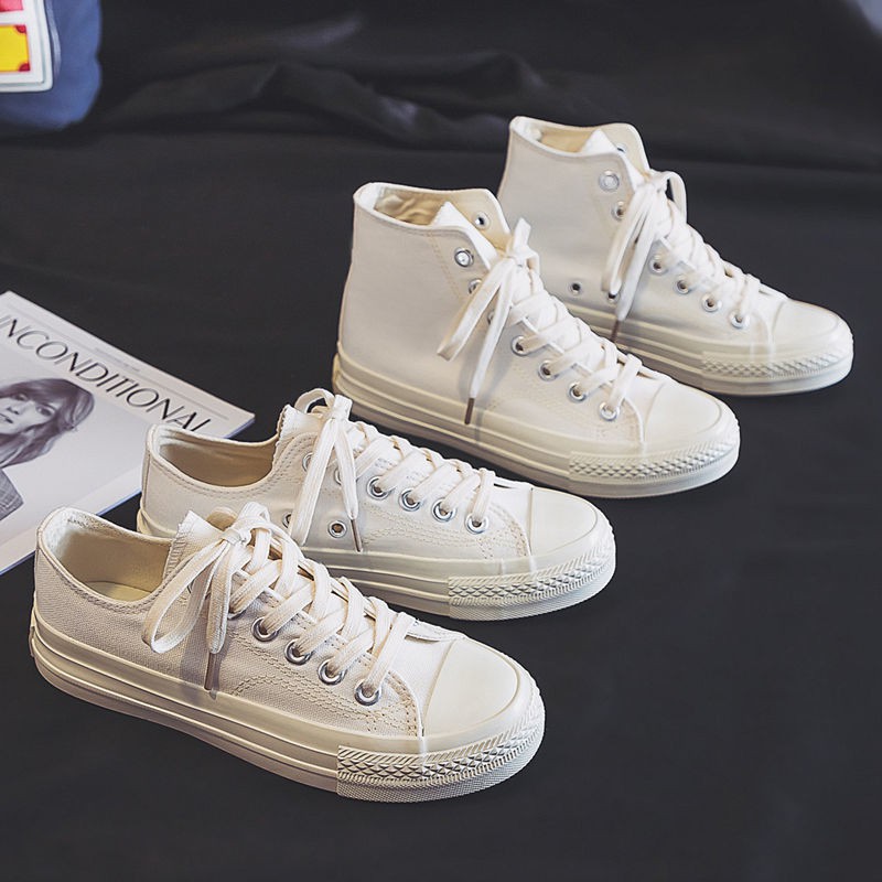 Giày Thể Thao Cổ Cao Thời Trang Nhật Cho Nữ 2020