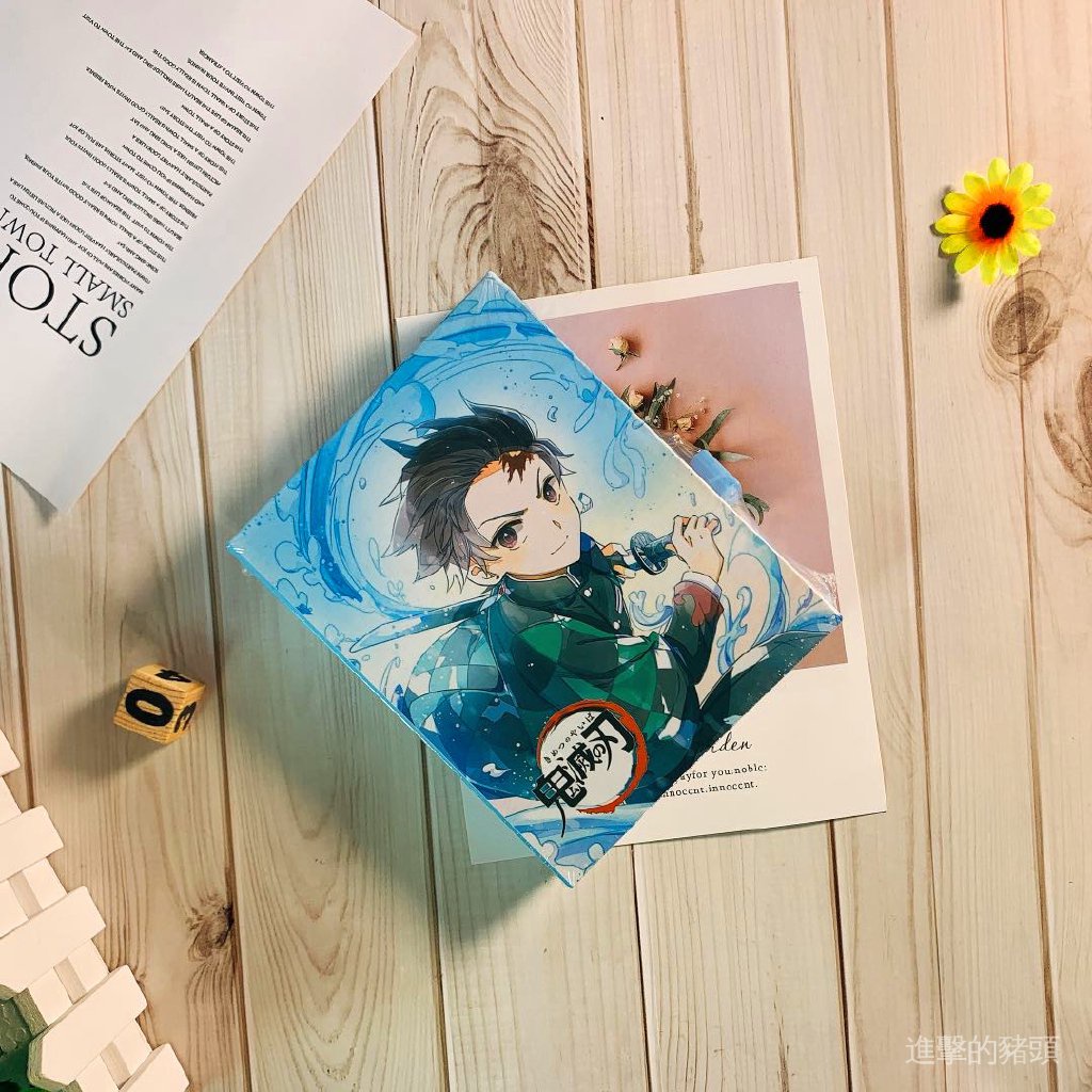 Sổ Tay Ghi Chú Nhật Ký Đầu Demon Slayer Có Khóa Rùa Tanjirou Nezuko Notepad