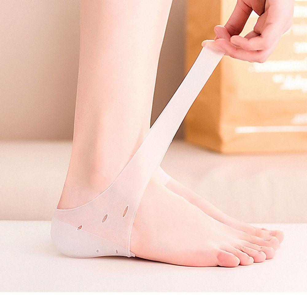 Cặp Đệm Gel Dán Gót Chân Trong Suốt Giúp Tăng Chiều Cao Tiện Dụng