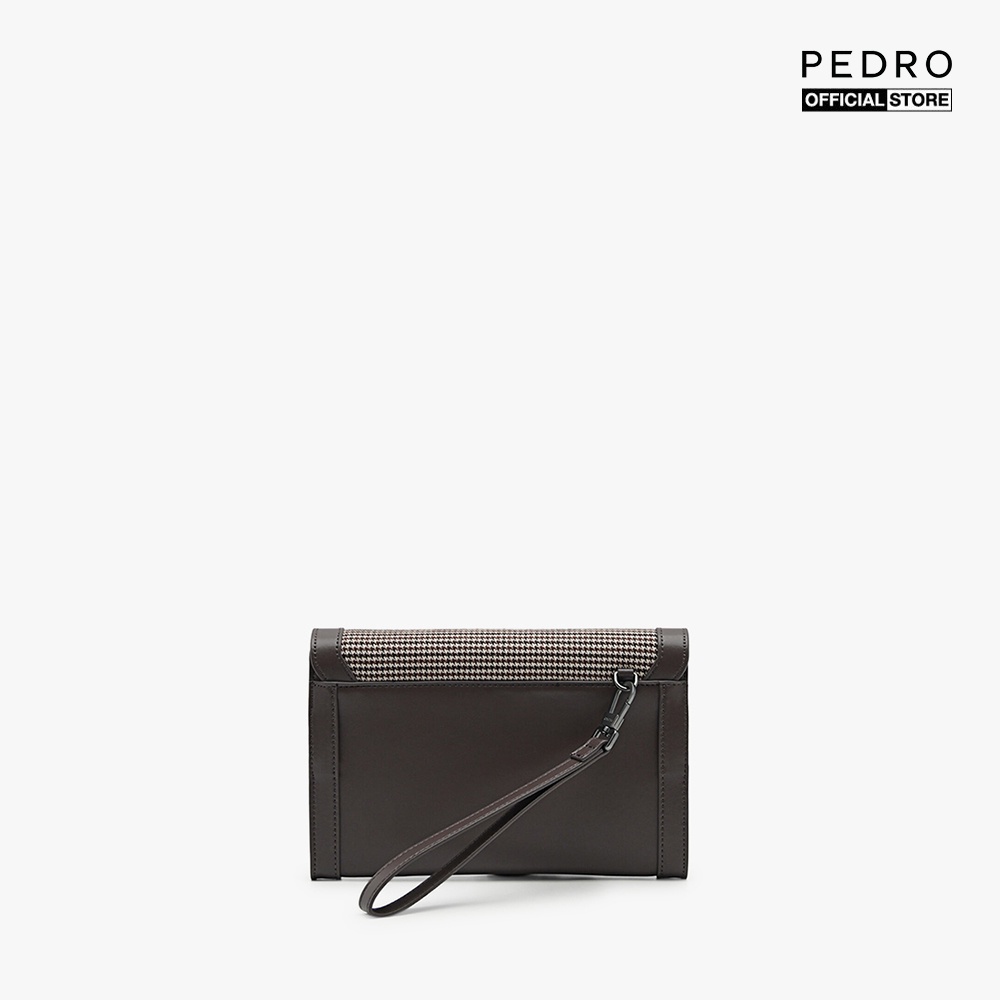 PEDRO - Clutch nam chữ nhật nắp gập Suede PM2-46320056-29