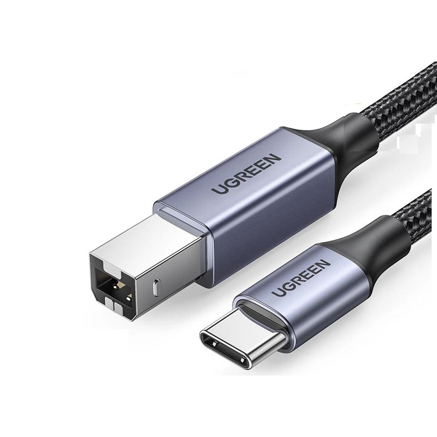 Cáp USB-C sang USB-B máy in Dài 3M Ugreen 80808 (Vỏ Nhôm)