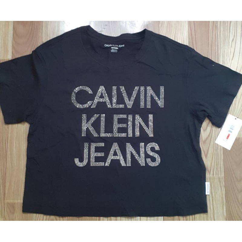 Áo thun lửng nữ hiệu Calvin Klein Jeans size XS/ S/M