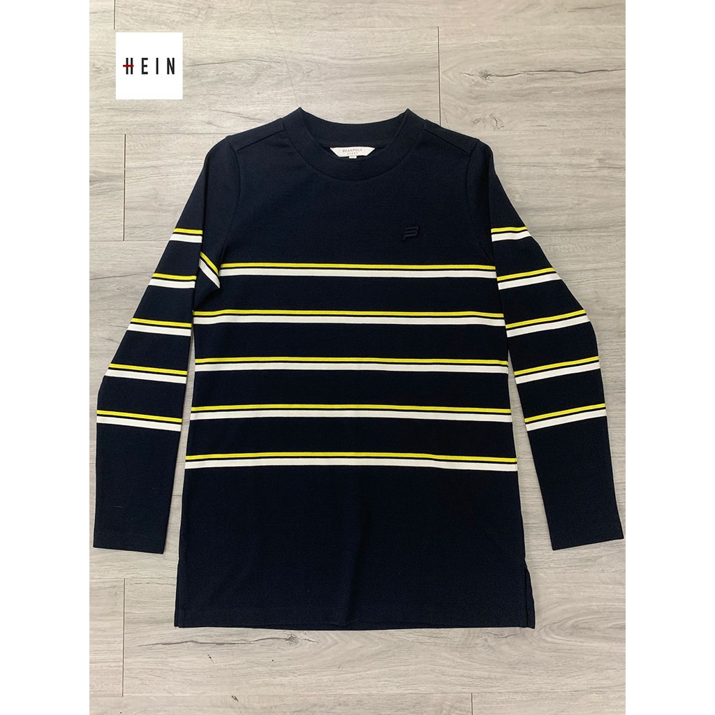 HÈ [Chính Hãng] Áo Len Beanpole Sweater Navy Yellow 💯 ་ new