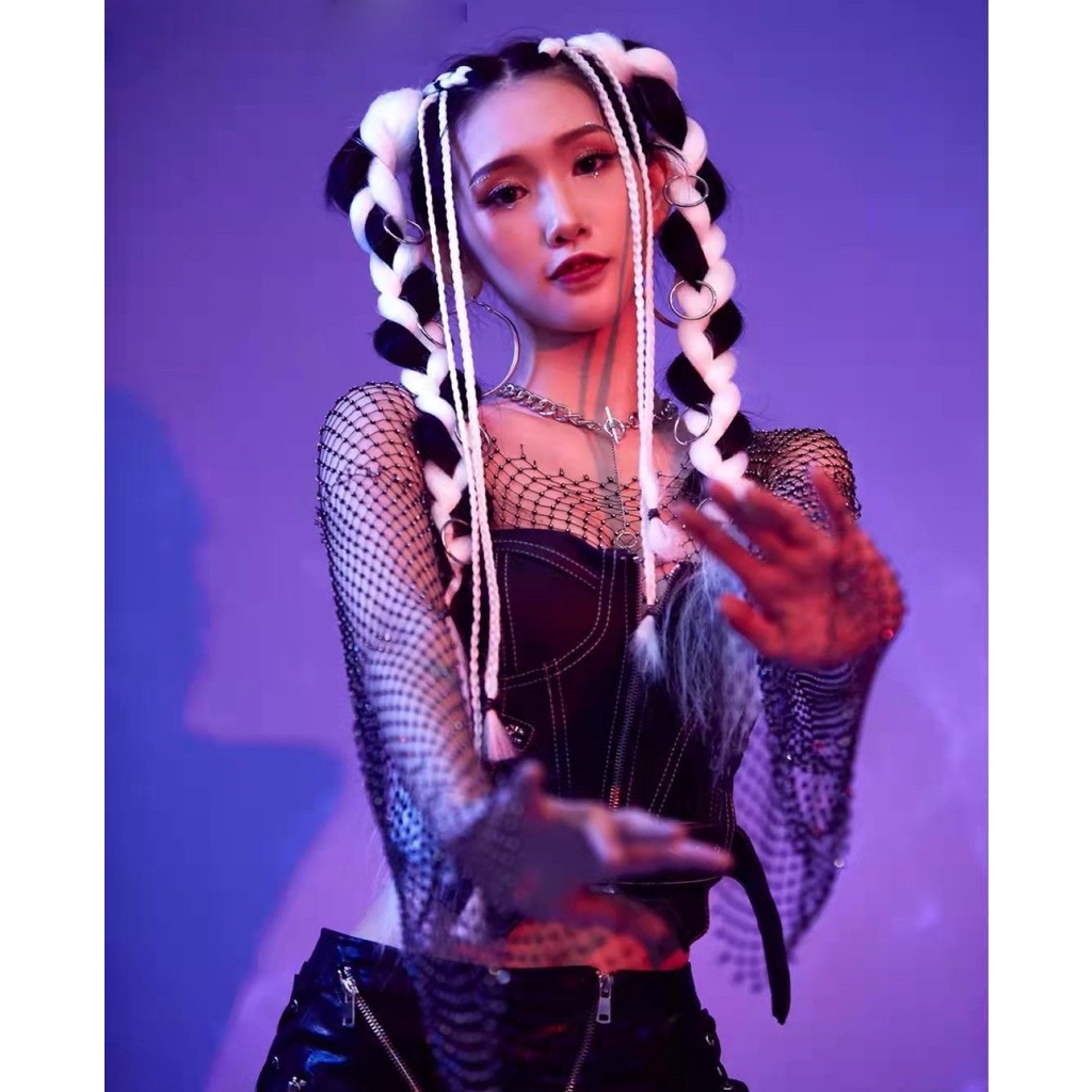 Bím Tóc Giả Thắt Bím Đuôi Ngựa Màu Sắc Phong Cách Âu Mỹ Dành Cho Nữ