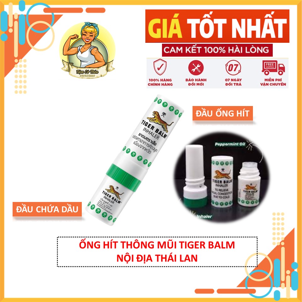 Ống hít thông mũi Tiger Balm Inhaler - Hàng Nội Địa Thái Lan - Hiệu Quả