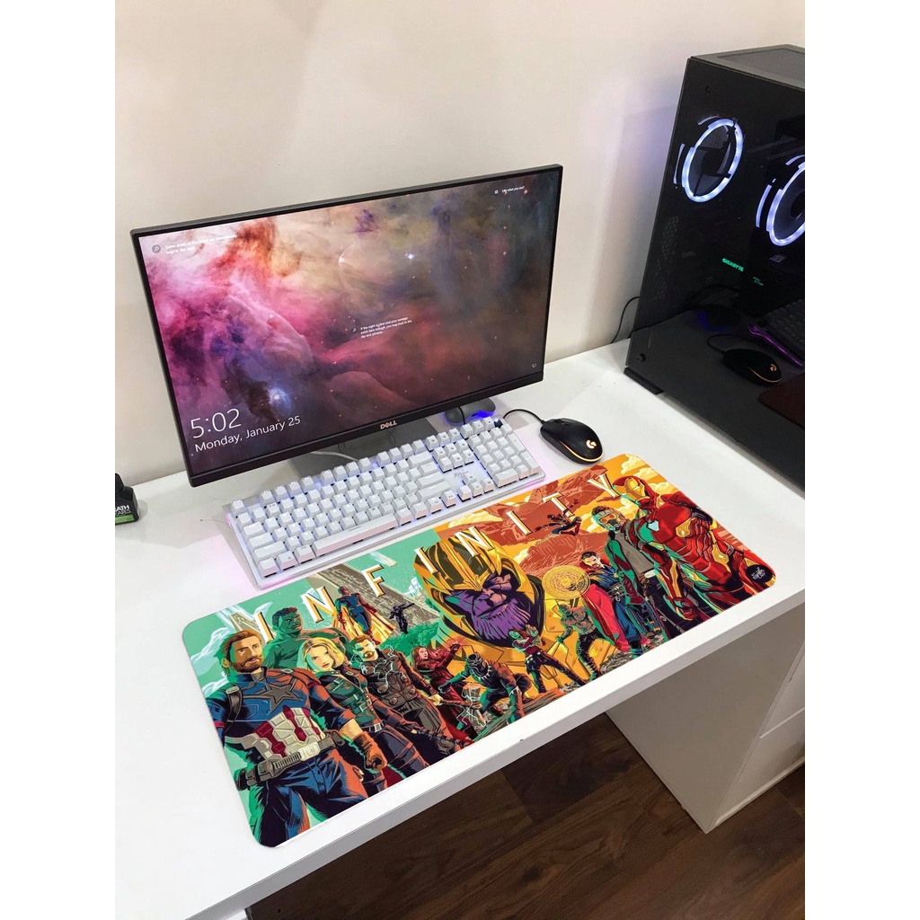 Lót chuột spiderman cực cháy full size 80x30cm 90x40cm 100x50cm