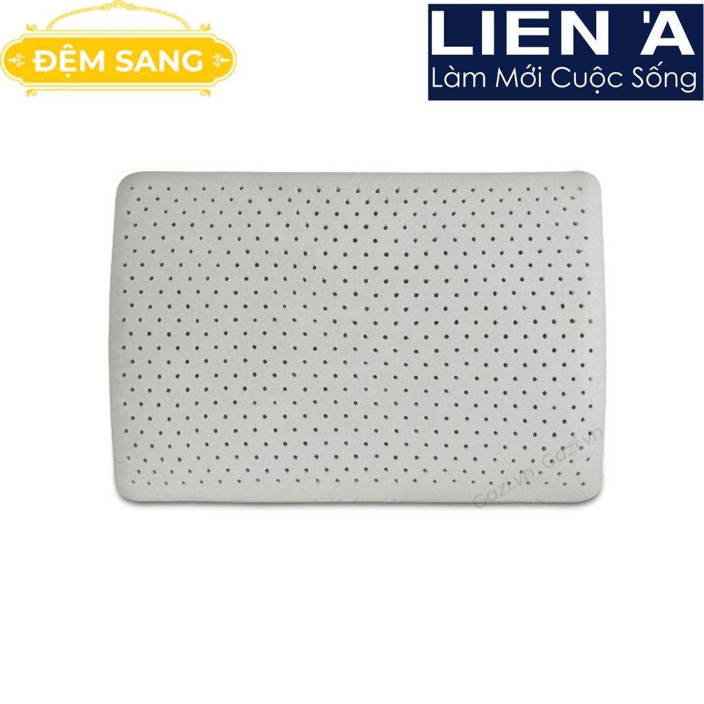 Gối Nằm OVAL GREY - Cao Su thiên nhiên 100%  Cao Cấp Liên Á - Khử mùi, kháng khuẩn. Chuẩn giấc ngủ ngon