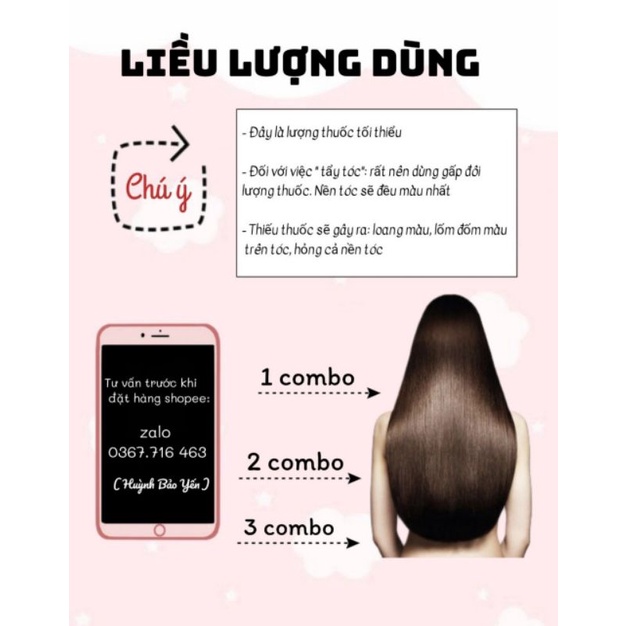 Combo thuốc nhuộm tone Tím mua 1 tặng 5
