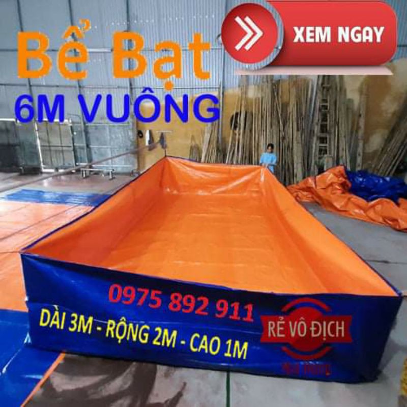 BỂ BẠT NUÔI ỐC ẾCH ,CÁ, LƯƠN - LOẠI 3X2X1