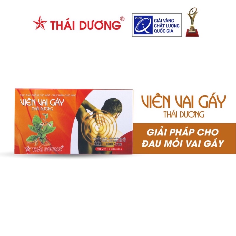 Viên uống Viên Vai Gáy Sao Thái Dương -Hỗ trợ giảm đau vai gáy- Hộp 30viên