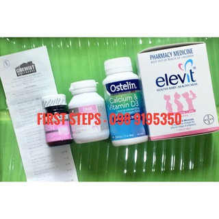 COMBO SP ELEVIT + DHA + CANXI 130V + SẮT CHO BÀ BẦU