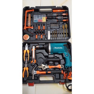 BỘ MÁY KHOAN MAKITA 1200W - RẤT MẠNH   100 MÓN ĐỒ NGHỀ