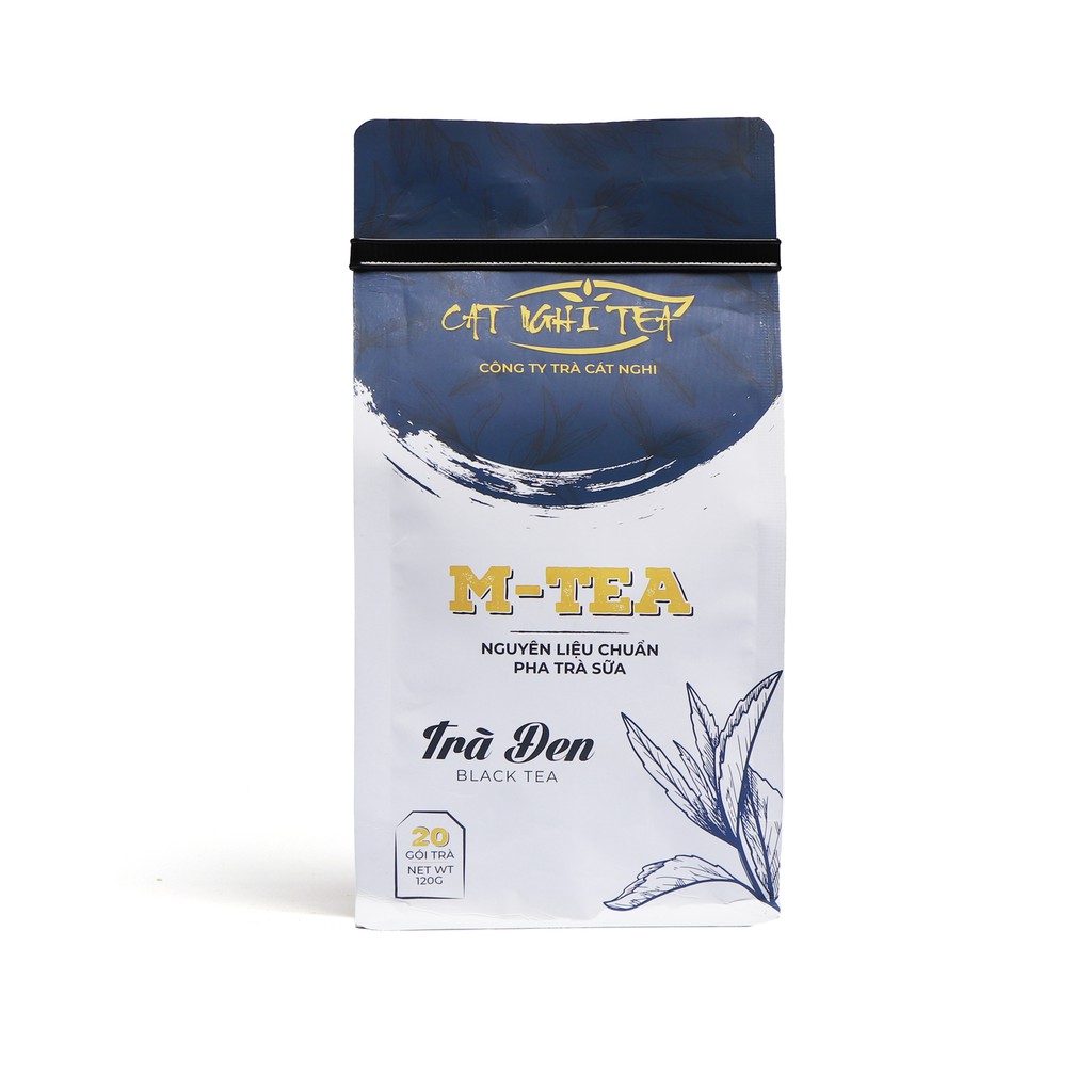 TRÀ ĐEN nguyên liệu pha trà sữa và trà trái cây CAT NGHI TEA – 120g (20 Túi Lọc x 6g)