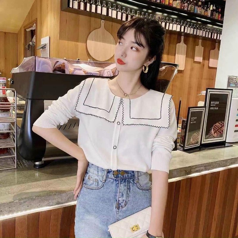 Áo Len kẻ cổ thuỷ thủ siêu hot | BigBuy360 - bigbuy360.vn