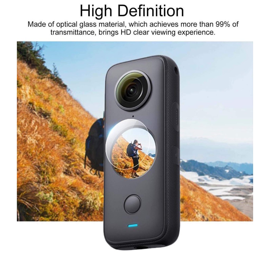 Kính cường lực bảo vệ Camera Insta360 ONE X2 cho Insta 360 ONE X2