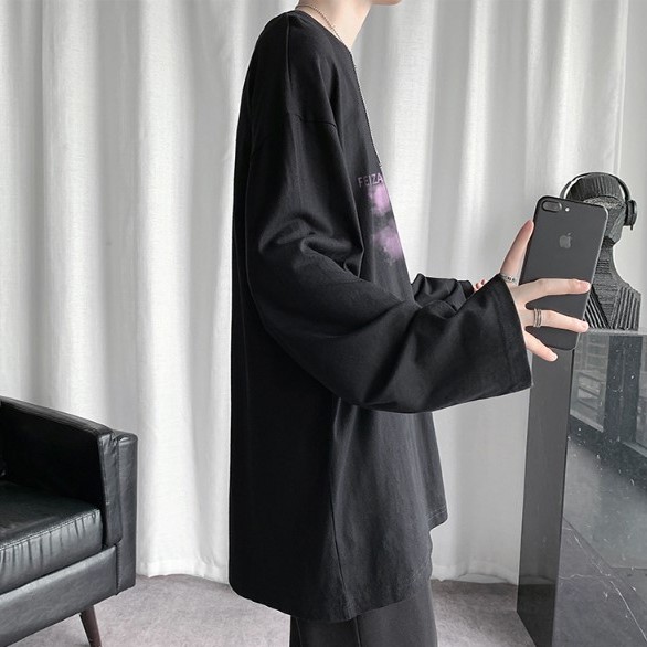 Áo thun dài tay kiểu dáng trang trí Hong Kong 2020 dành cho nam | BigBuy360 - bigbuy360.vn