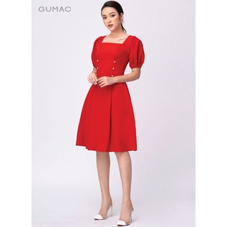 Đầm xòe cổ vuông GUMAC DA10214