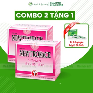 Combo 2 hộp Vitamin 3B, Bổ máu,Tăng đề kháng NEWTROFACE hộp 100 viên nén