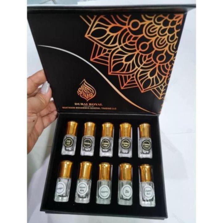 [𝑭𝑹𝑬𝑬𝑺𝑯𝑰𝑷] - ✦ CAO CẤP ✦ - Siêu phẩm sét lăn 10 chai Tinh dầu nước hoa Dubai bai hãng Royal | BigBuy360 - bigbuy360.vn