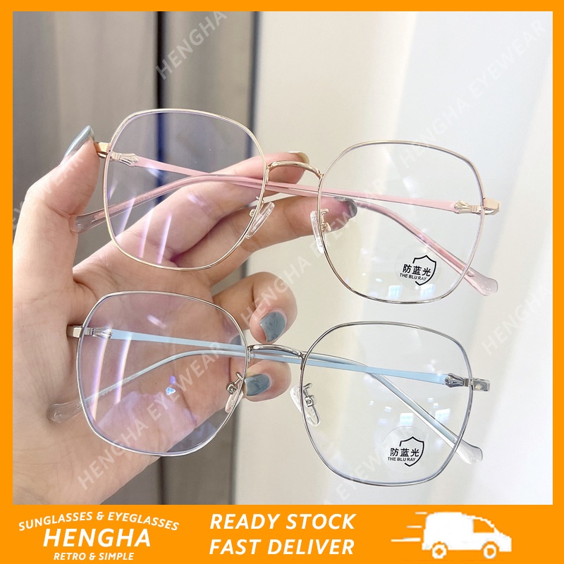 Mắt kính gọng tròn chống bức xạ thời trang cho nữ