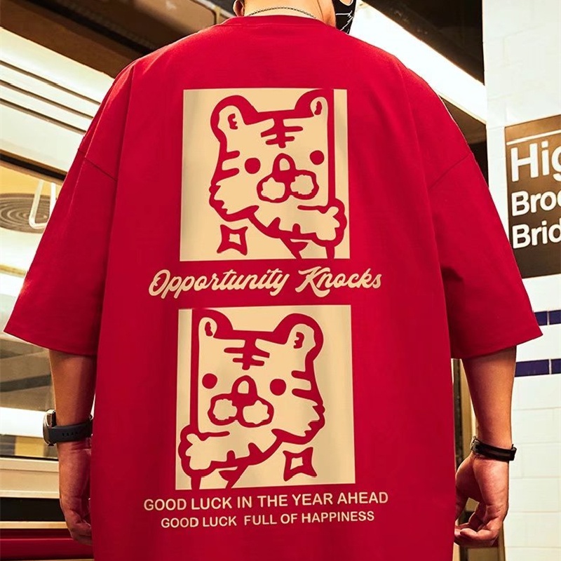 Áo Thun Tay Ngắn Cổ Tròn Dáng Rộng In Họa Tiết Hoạt Hình Phong Cách Hip Hop Thời Trang Mùa Hè Cho Nam Size M-8XL