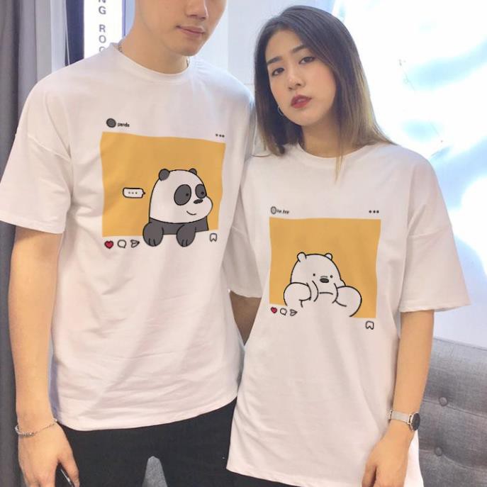 Áo Thun Đôi Nam Nữ Bear Instar