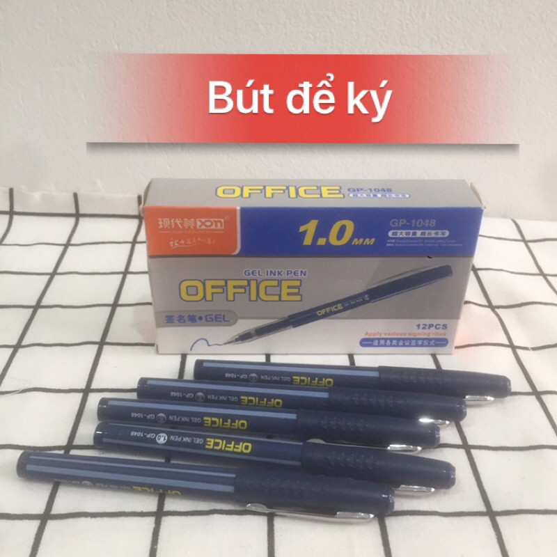 12 chiếc Bút nước chuyên để ký văn bản siêu mượt (Gel ink pen office), loại 1.0 mm, Mã GP-1048