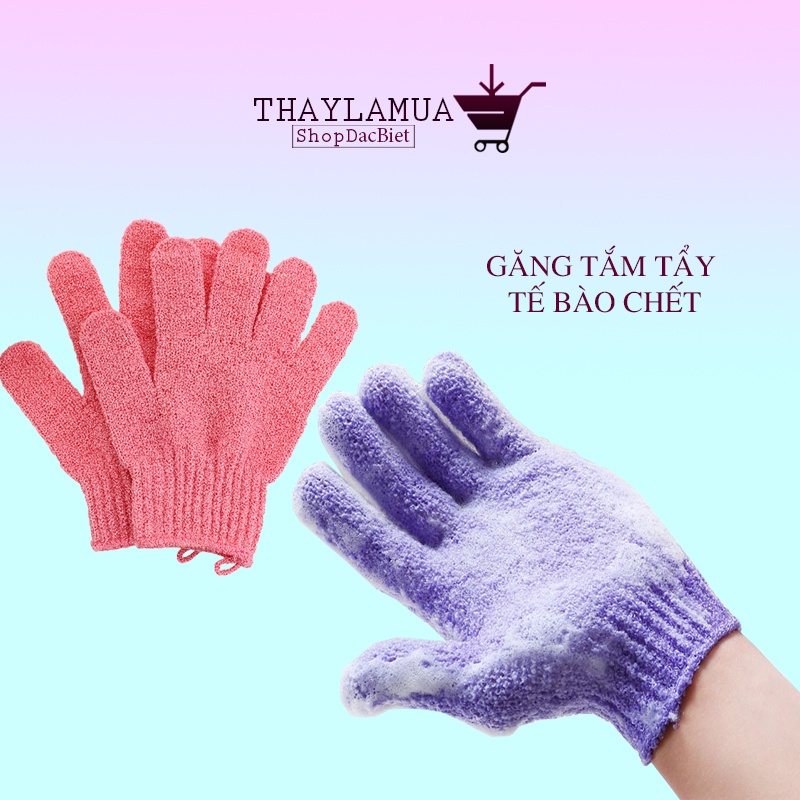 Găng tay tắm tẩy tế bào chết chống trượt dưỡng ẩm cho da khi tắm - 1 Chiếc (GTT01)