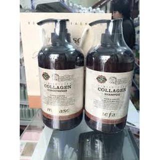 Bộ Dầu Gội Xả Collagen Argan Mefaso A3- Ý