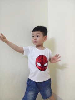 Áo bé trai(siêu nhân nhện)
