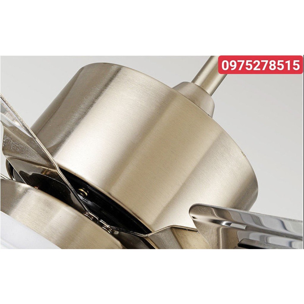 Quạt Trần Động Cơ Lõi Đồng INOX-05, Có 2 Chiều Gió- 3 Chế Độ Đèn LED,Đường kính quạt 1m35,Có Điều Từ Xa [Bảo Hành 5 Năm] | BigBuy360 - bigbuy360.vn