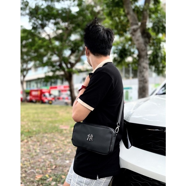 túi đeo chéo NY logo sắt chống thấm nước túi crossbody MIb hàng FULl TAG